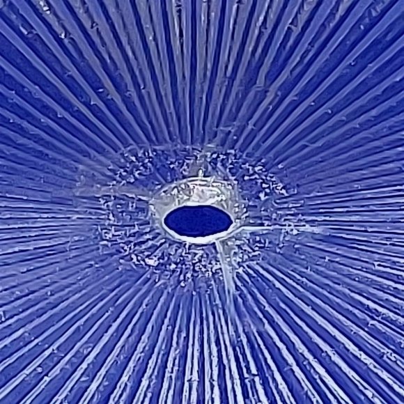 Serving Platter Glass with Silver Trim Ornate Silver Handle Vintage Glassware - Picture 9 of 11